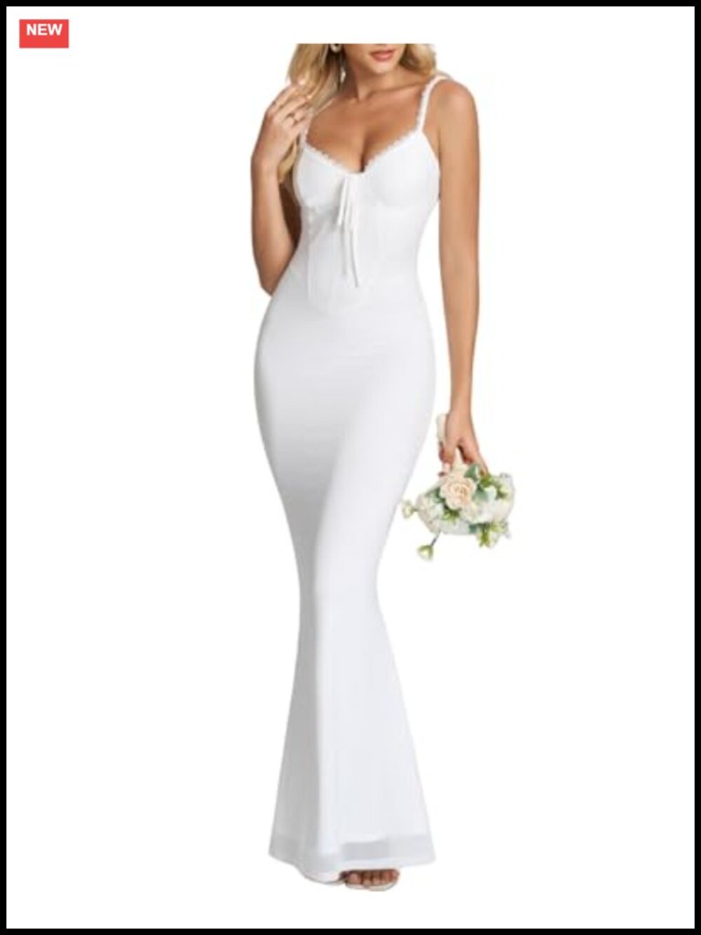 Lace Floral Spaghetti Strap Bodycon Maxi Dress Mermaid Formal Party